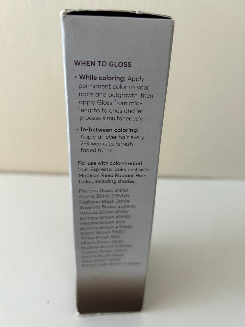 MADISON REED Espresso Color Reviving Gloss NIB - Picture 4 of 5
